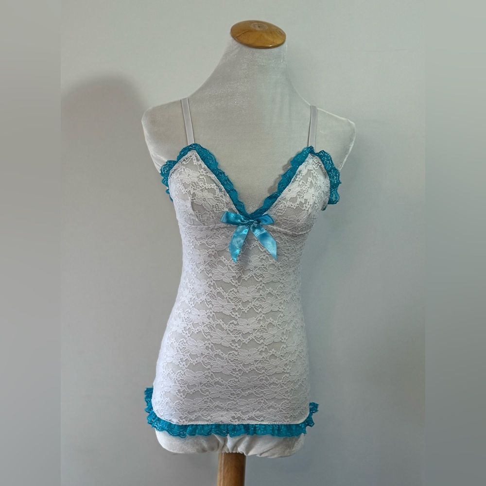White Lace Lingerie Top